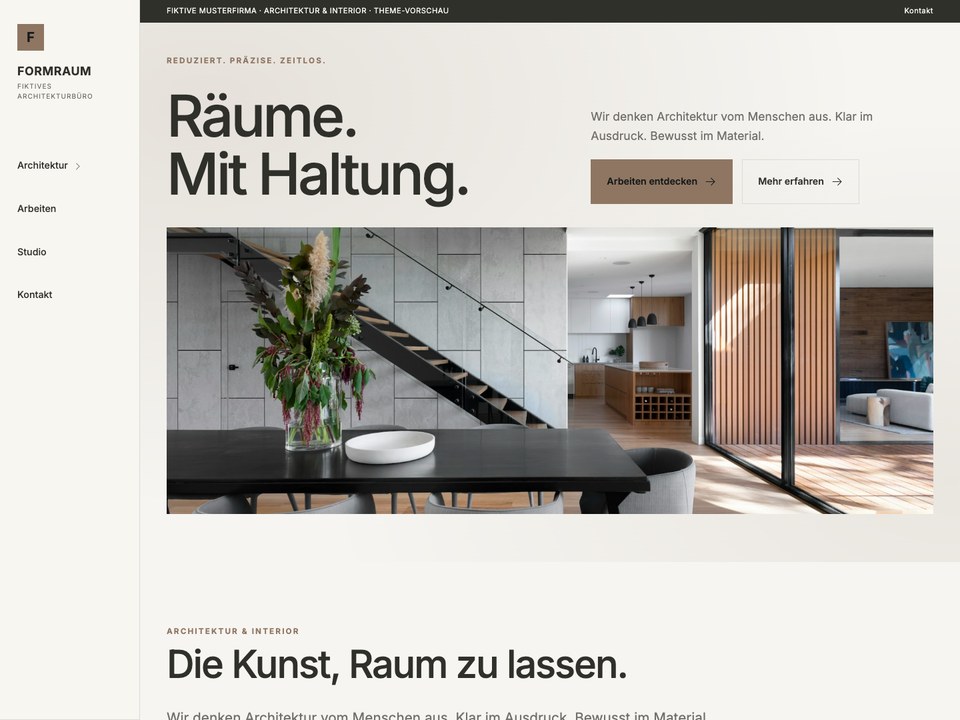 Seitenvorschau von Atelier No. 5 für Architektur & Interior